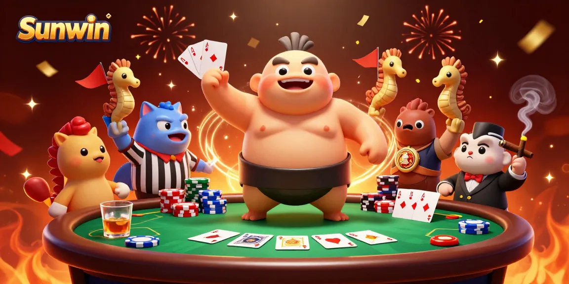 Experience thrilling gameplay at Sunwin with dynamic characters and exciting poker action!
